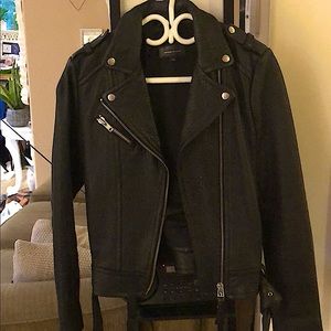 Mackage large genuine leather jacket
